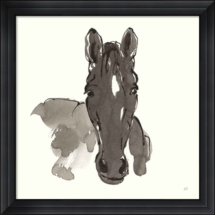 Framed Horse Portrait IV Print