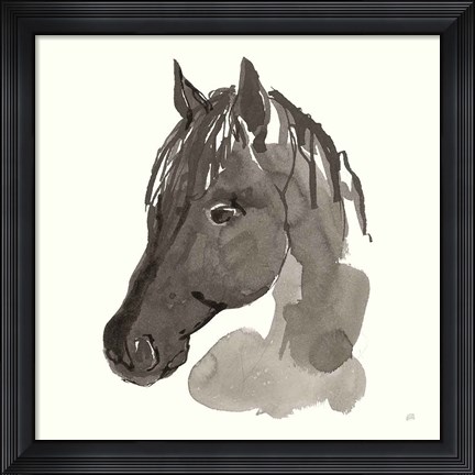 Framed Horse Portrait II Print