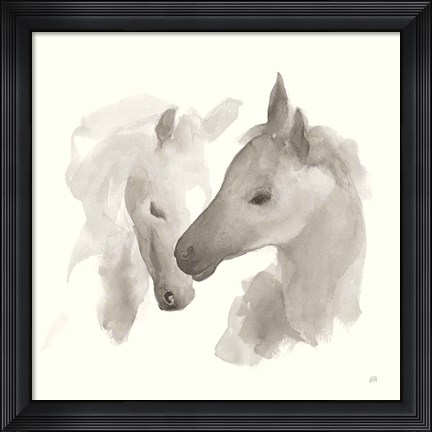 Framed Nuzzling I Print