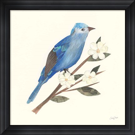 Framed Birds and Blossoms III Print