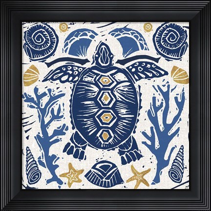 Framed Primitive Sea III Print