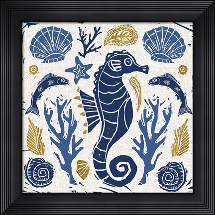 Framed Primitive Sea VI Print