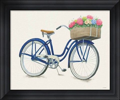Framed Beach Time II Neutral Print