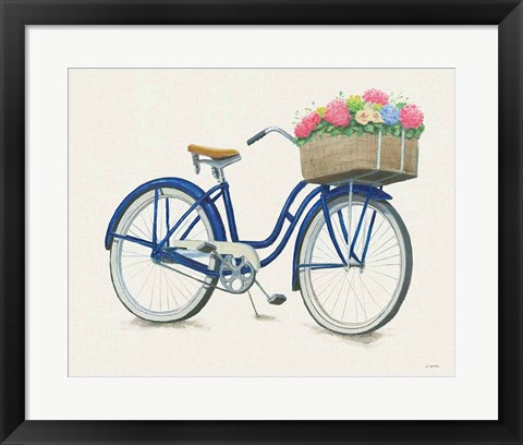 Framed Beach Time II Neutral Print
