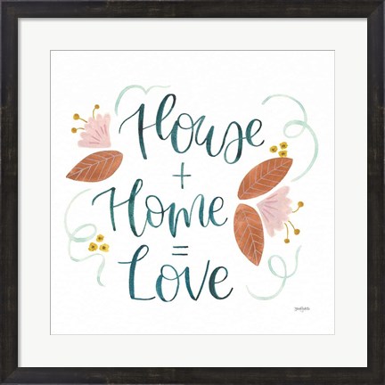 Framed Home Sweet Home III Print