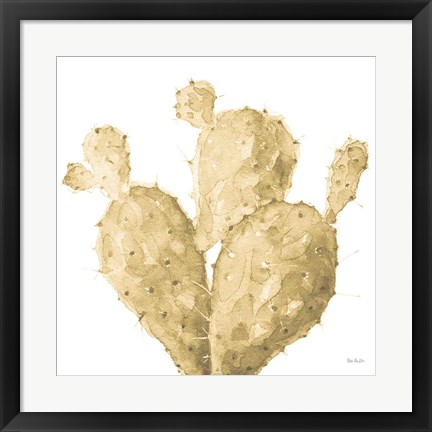 Framed Mixed Greens XXXVI Gold Print