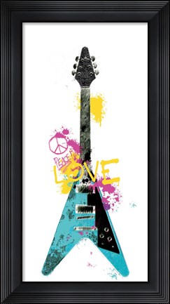Framed Garage Band III Graffiti Print