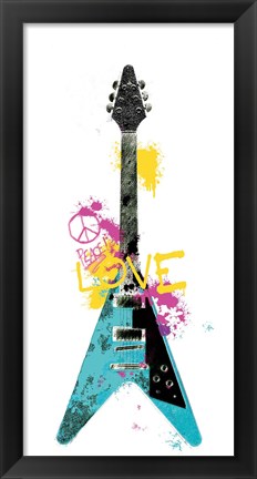 Framed Garage Band III Graffiti Print