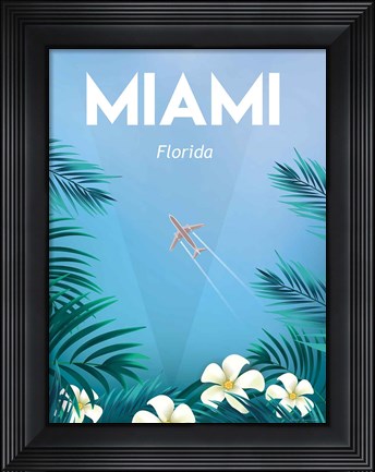 Framed Miami Print