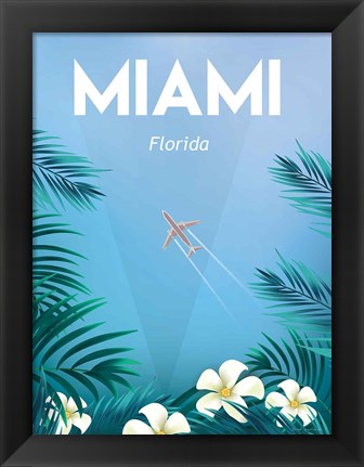 Framed Miami Print