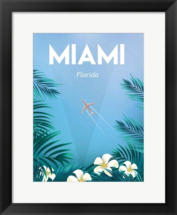 Framed Miami Print