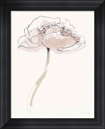 Framed Single Somniferums II Neutral Crop Print