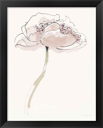 Framed Single Somniferums II Neutral Crop Print