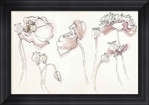 Framed Somniferums Neutral Crop Print