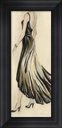 Framed Evening Gown IV Crop Print