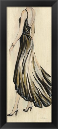 Framed Evening Gown IV Crop Print