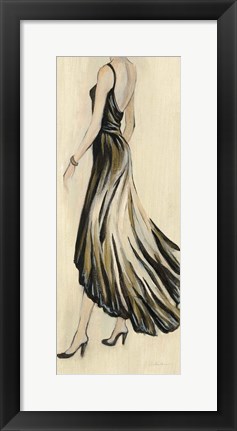 Framed Evening Gown IV Crop Print