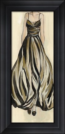 Framed Evening Gown III Crop Print