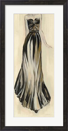 Framed Evening Gown II Crop Print