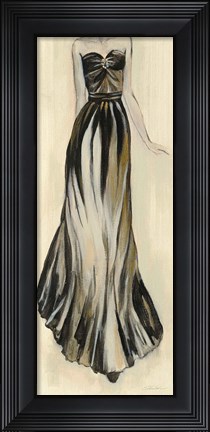 Framed Evening Gown II Crop Print