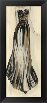 Framed Evening Gown II Crop Print