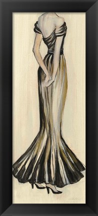 Framed Evening Gown I Crop Print