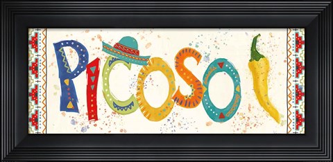 Framed Tex Mex Fiesta IX Print