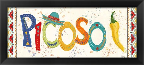 Framed Tex Mex Fiesta IX Print