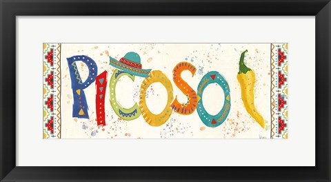 Framed Tex Mex Fiesta IX Print