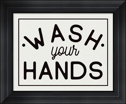 Framed Bathroom Rules I Print