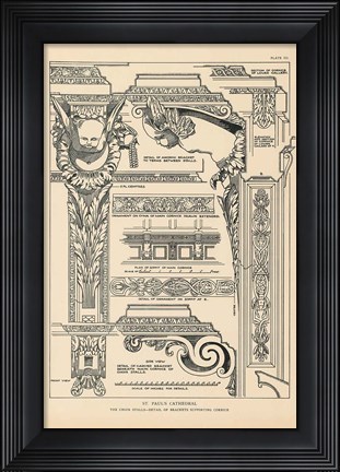 Framed English Renaissance I Print
