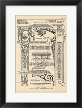 Framed English Renaissance I Print