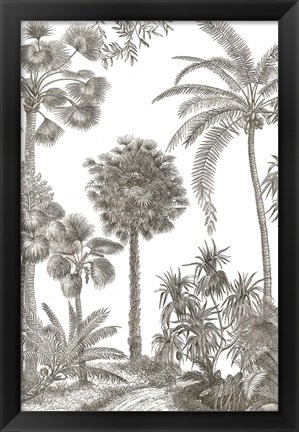 Framed Palm Oasis I Print
