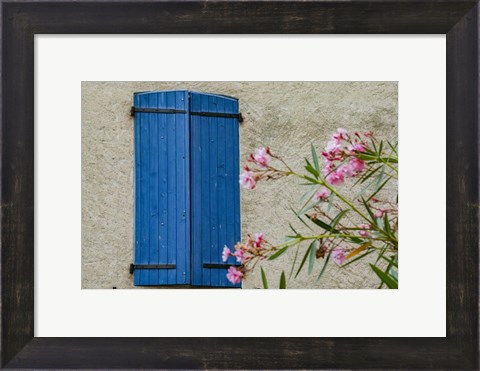 Framed Window Of Manosque Home In Provence Print