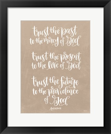 Framed Trust Print