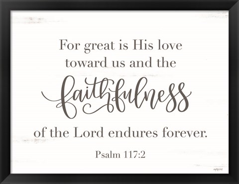 Framed Faithfulness Print