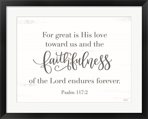 Framed Faithfulness Print