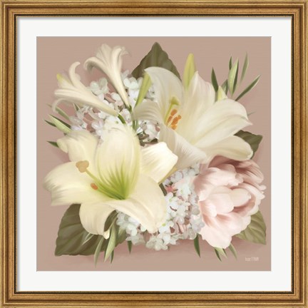 Framed Spring Lily Bouquet Print