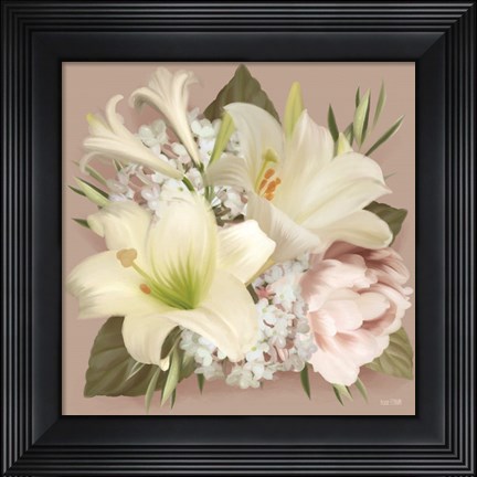 Framed Spring Lily Bouquet Print