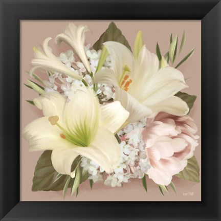 Framed Spring Lily Bouquet Print