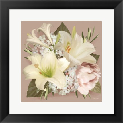 Framed Spring Lily Bouquet Print