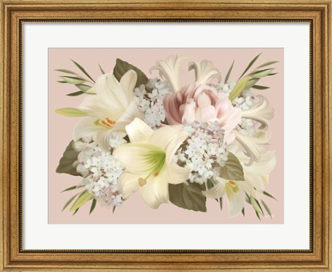 Framed Spring Lily Floral Print