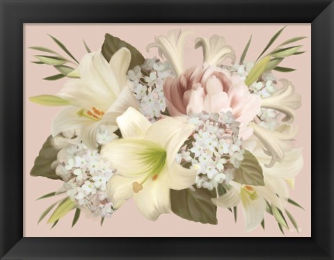 Framed Spring Lily Floral Print