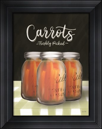 Framed Farm Fresh Carrots Print