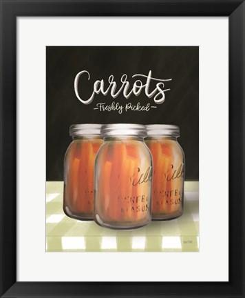 Framed Farm Fresh Carrots Print