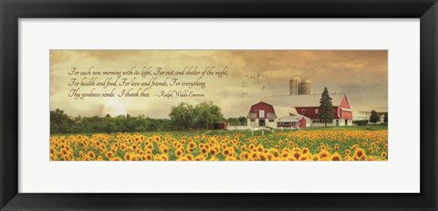 Framed I Thank Thee Print