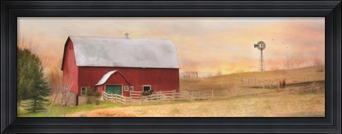 Framed Horse Farm Print