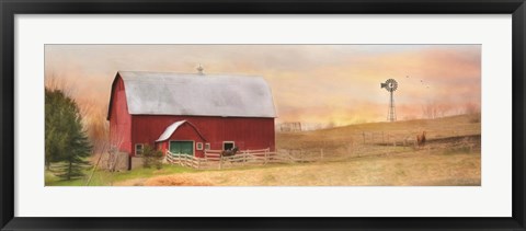 Framed Horse Farm Print