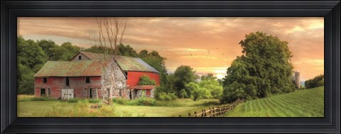 Framed Greener Pastures Print