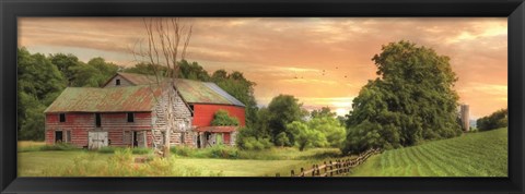 Framed Greener Pastures Print